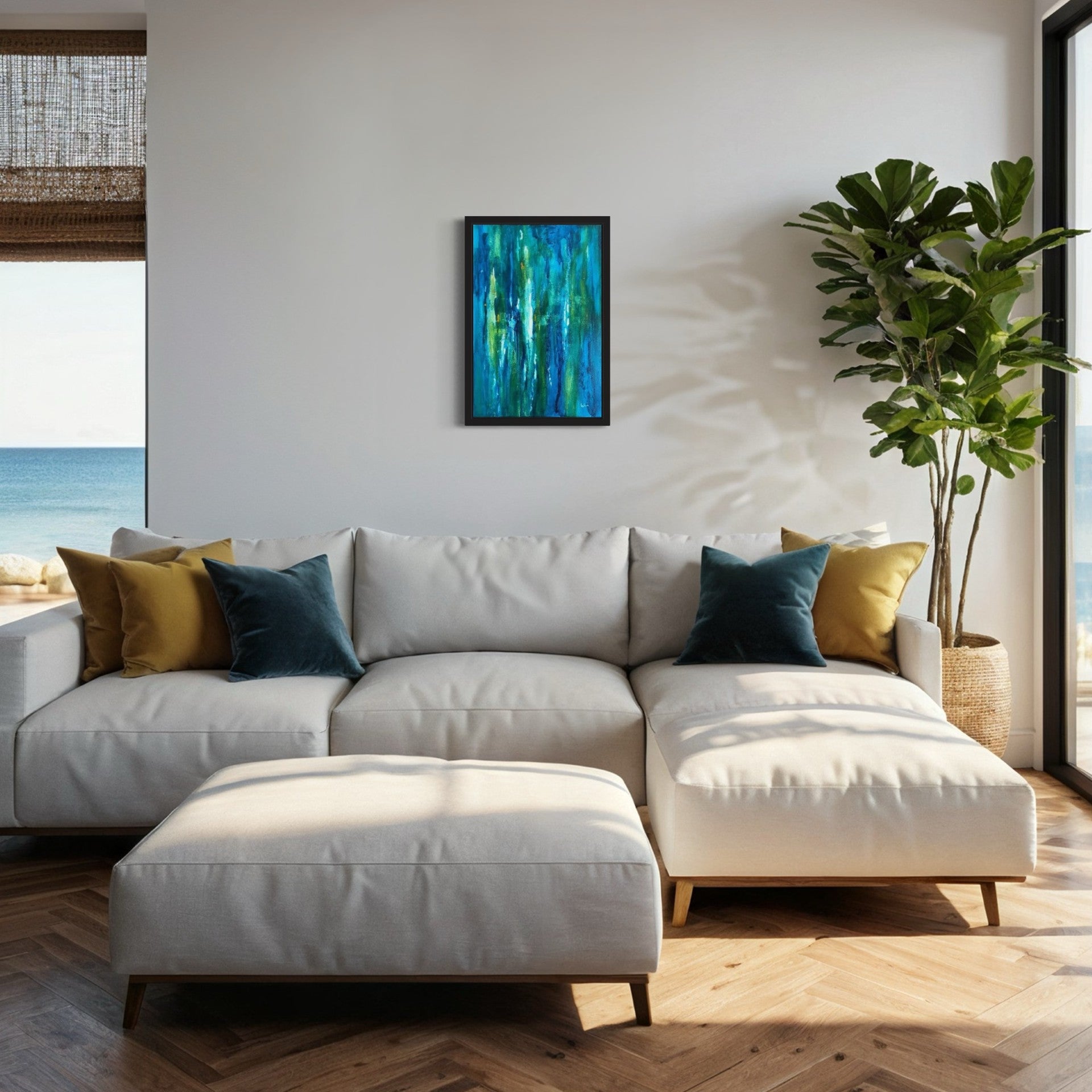 toile amazone mystérieux dans un salon