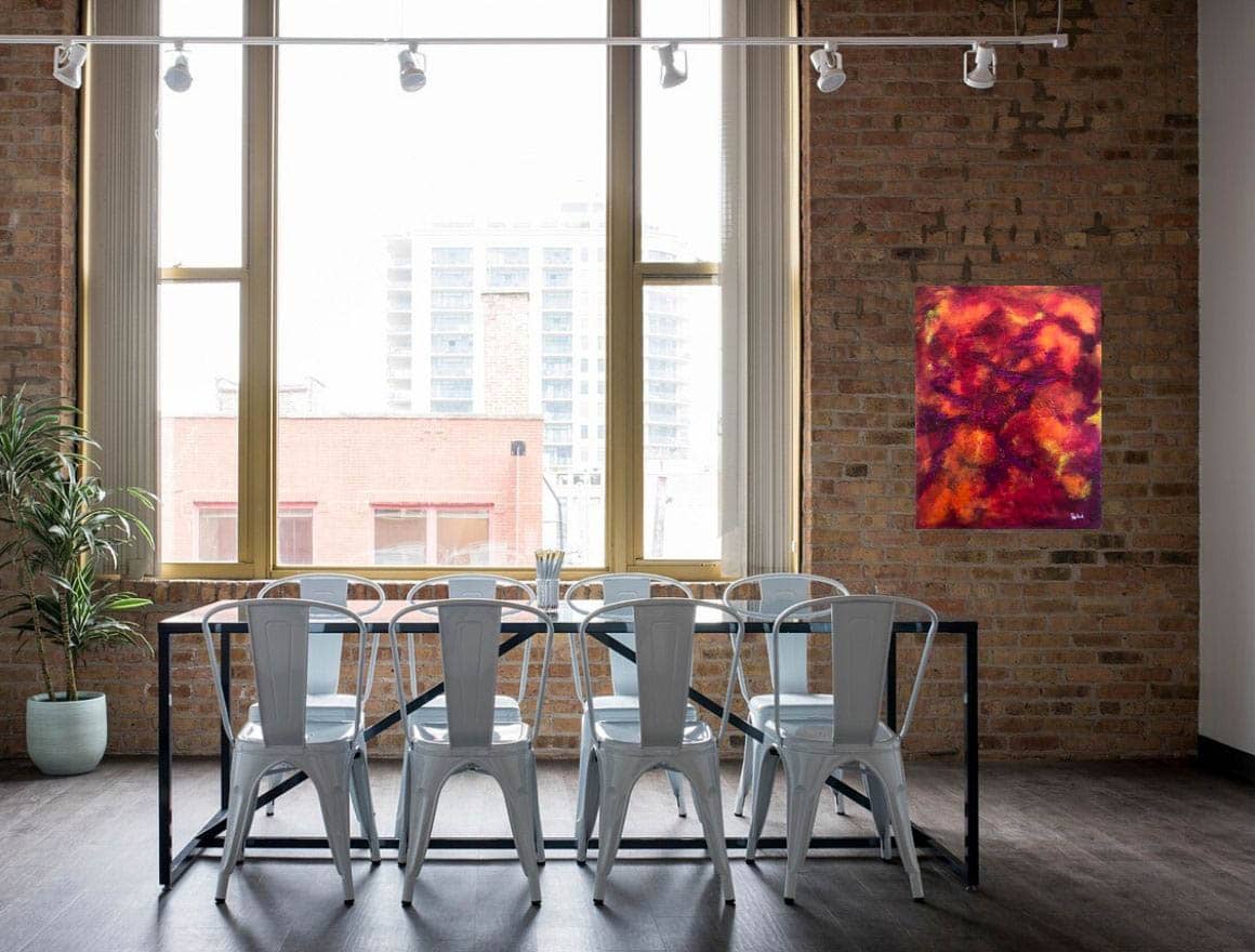 toile doux velours salle à manger
