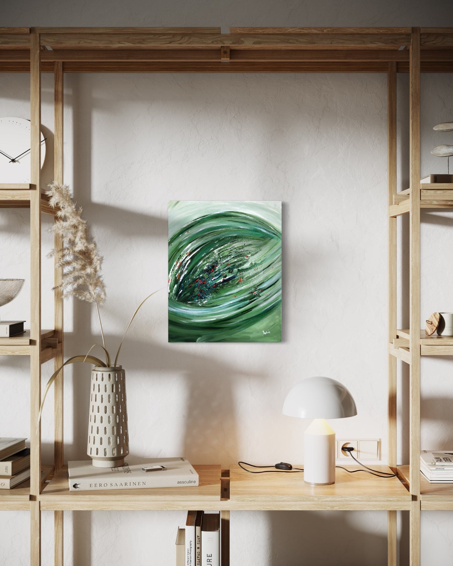 toile élan dynamique dans une bibliothèque