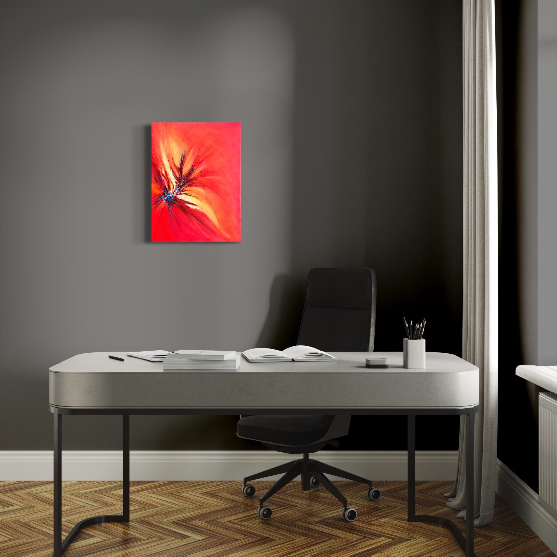 toile épanouissement dans un bureau