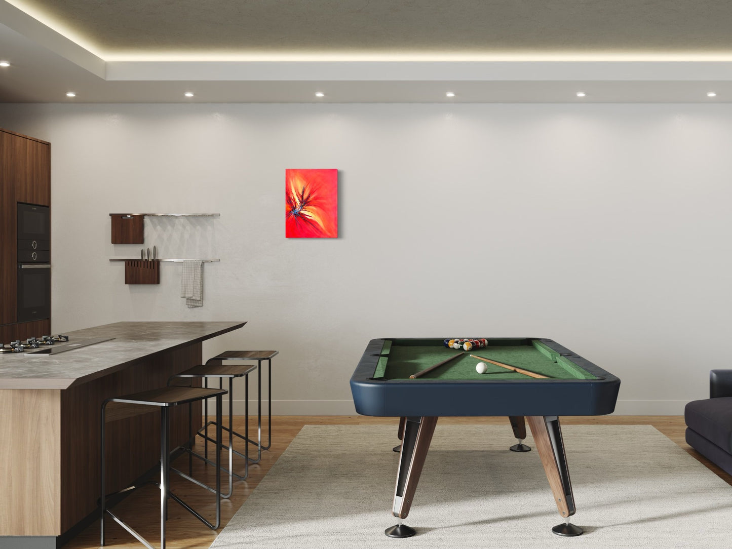 toile épanouissement dans une salle de jeux