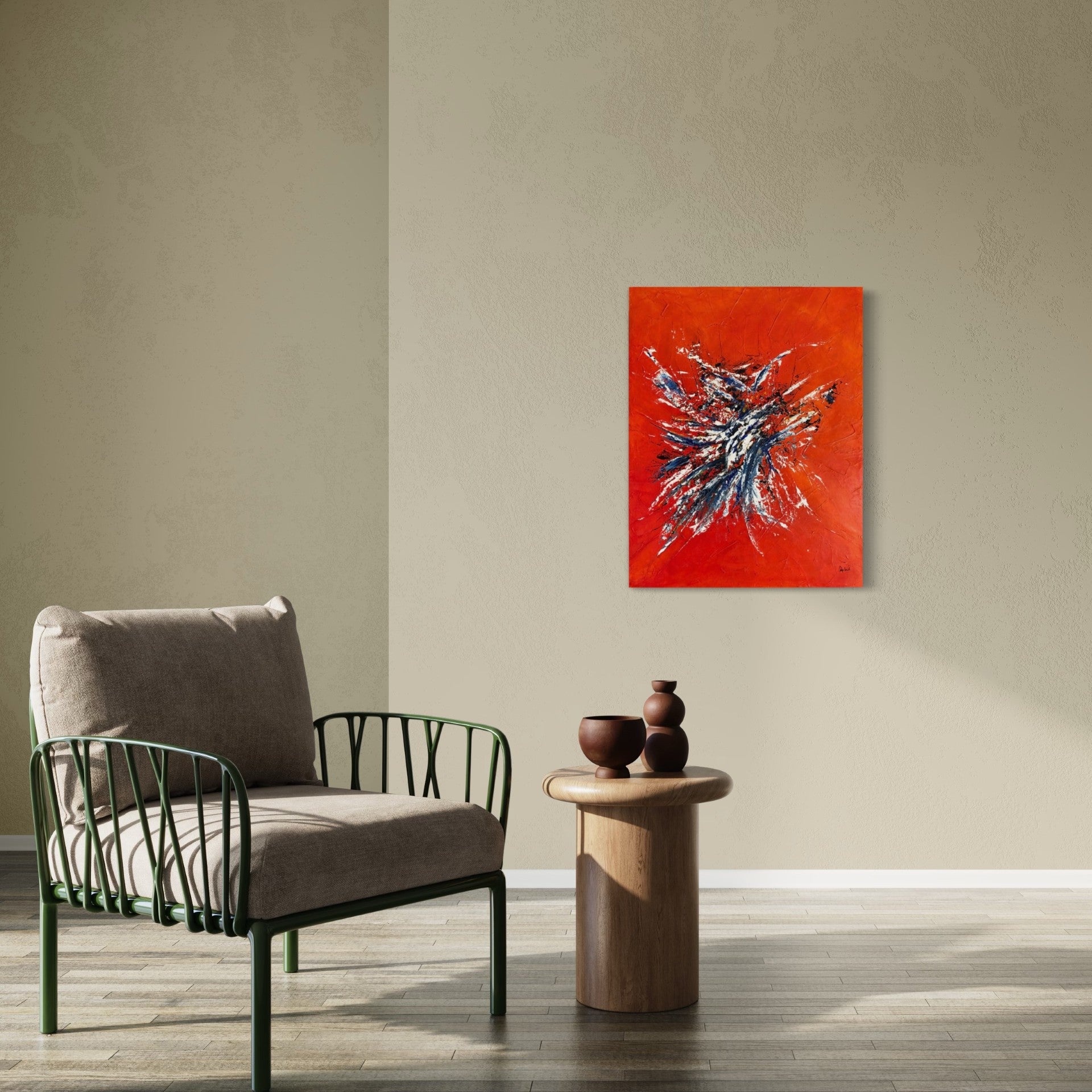 toile festif dans un coin lecture