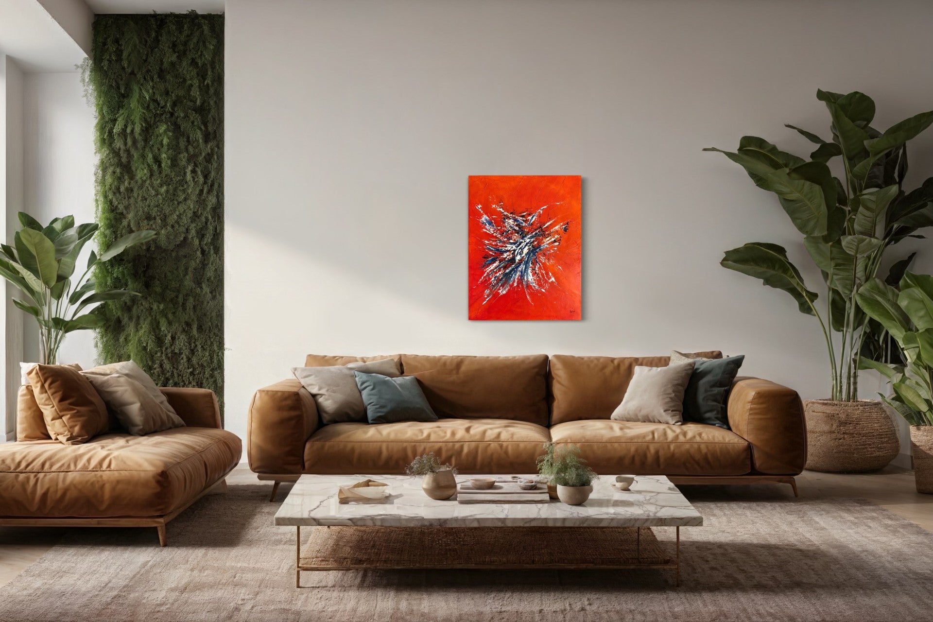 toile festif dans un salon