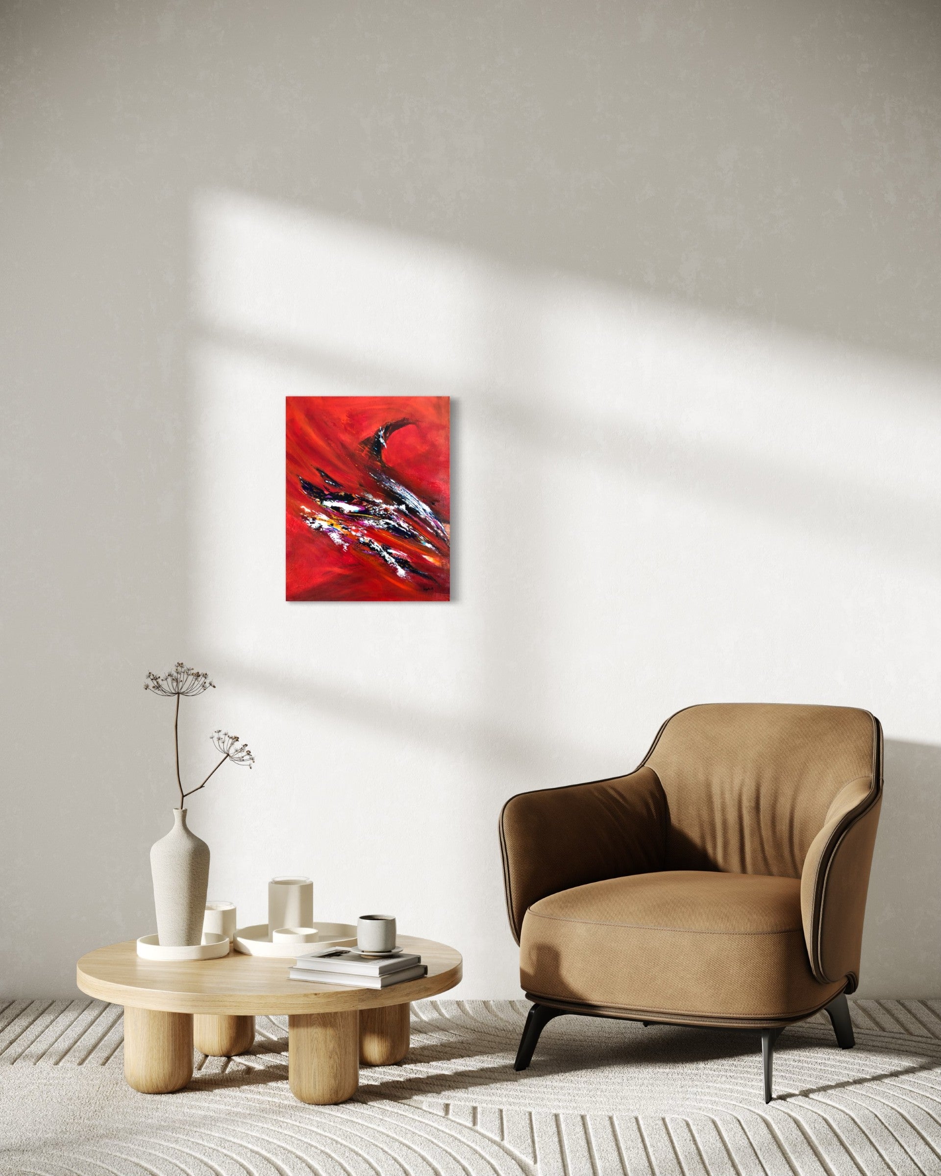 toile folie passagère dans un coin lecture