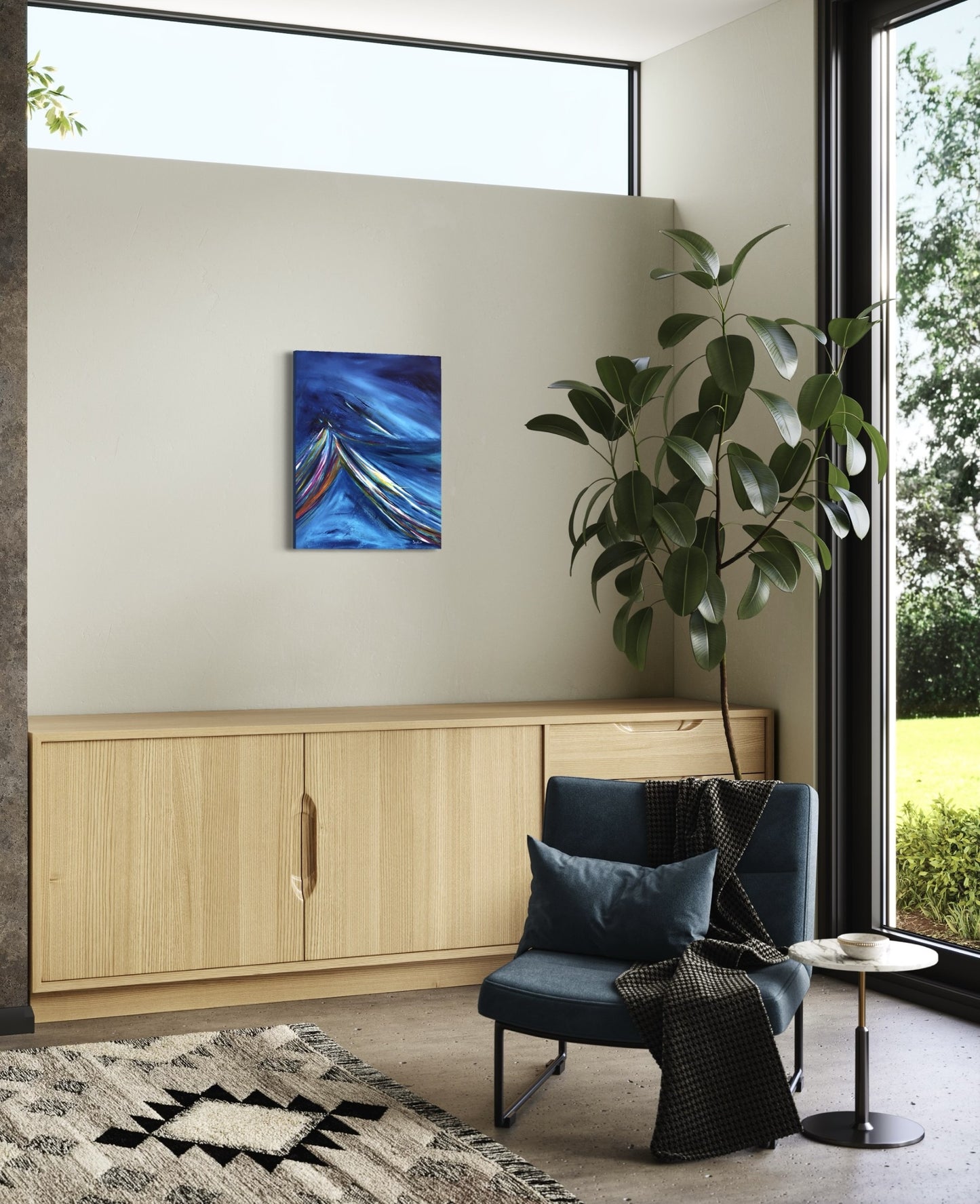 toile haute voltige dans un boudoir