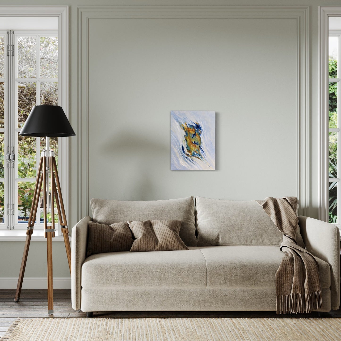 toile île de beauté dans une salle de séjour