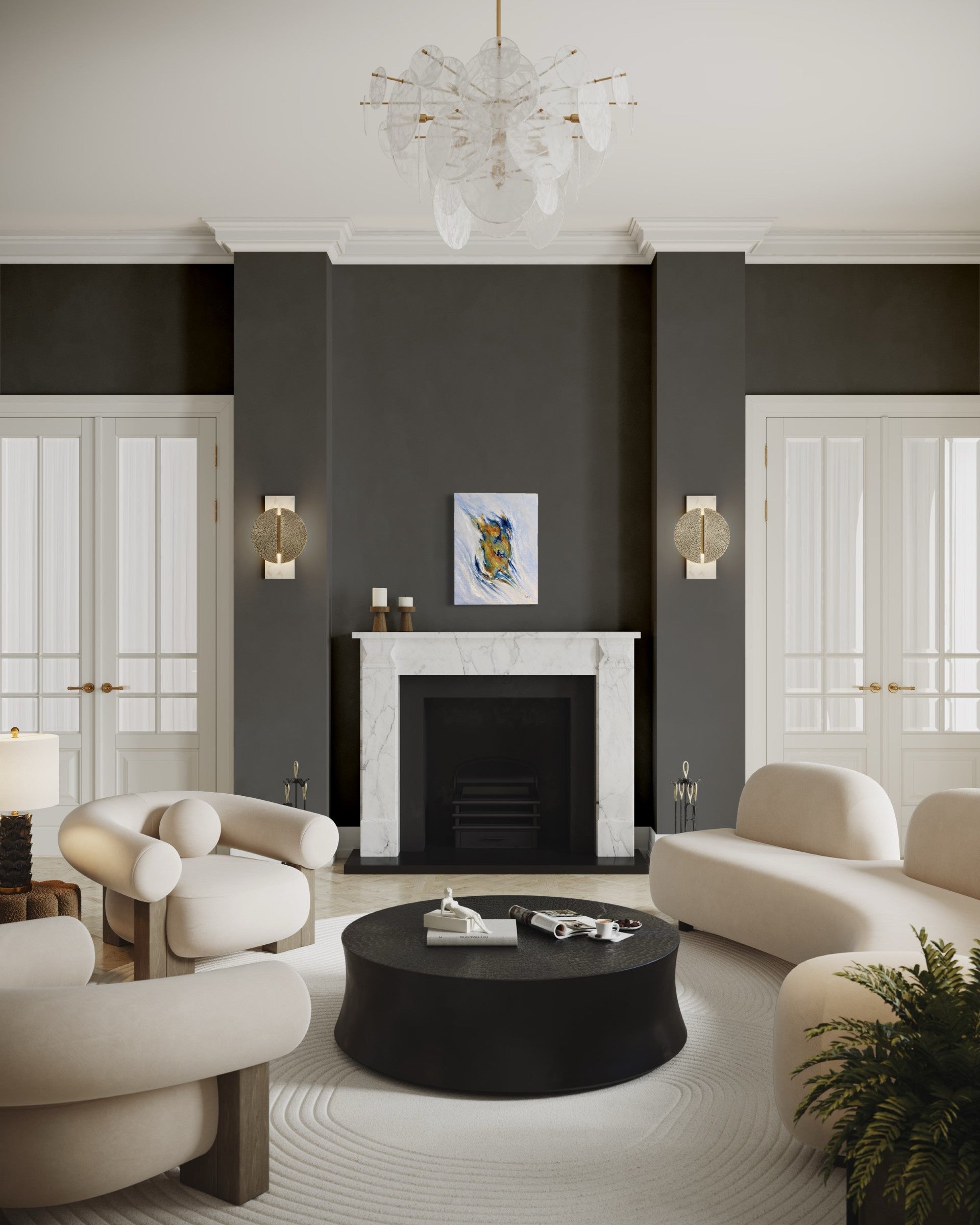 toile île de beauté dans un salon