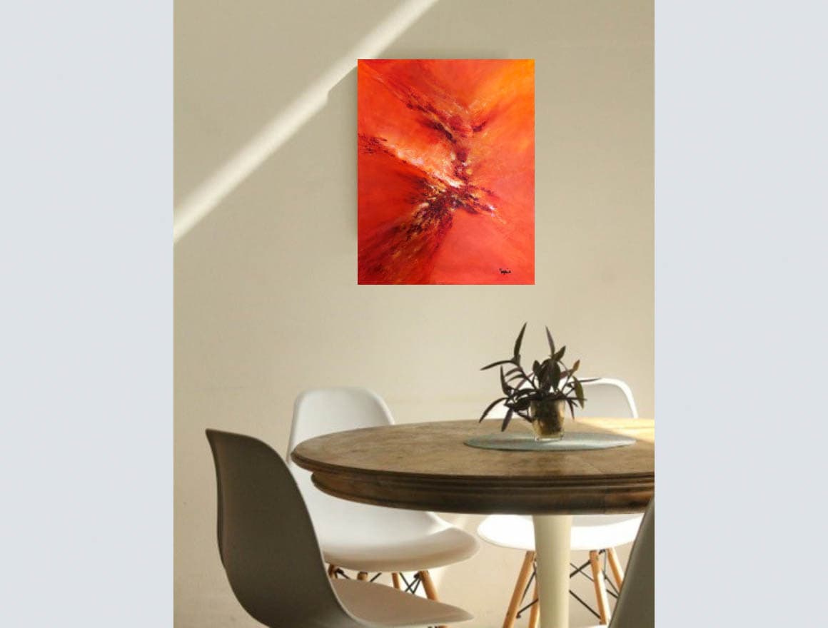 toile illumination en haut d'un table à manger