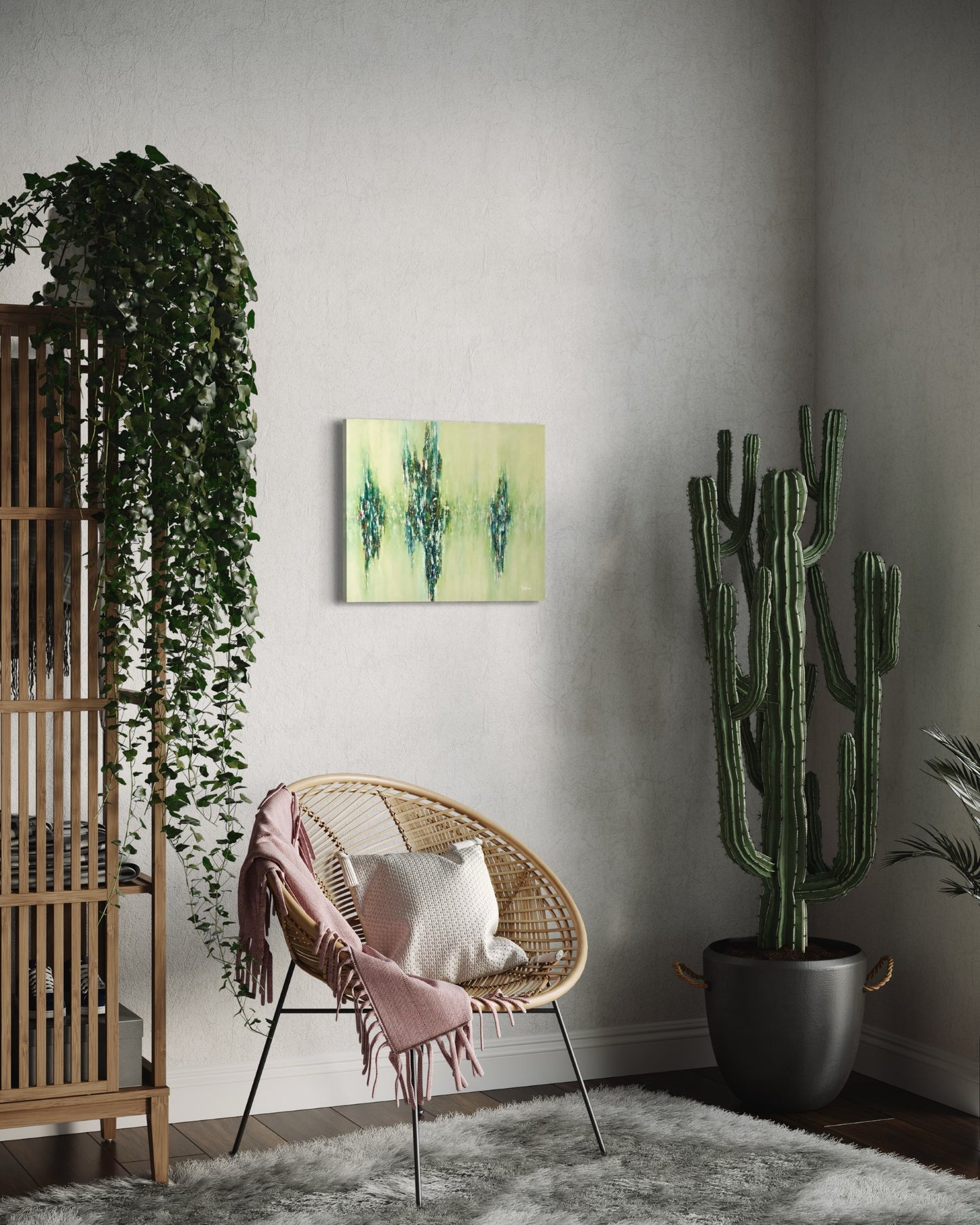 toile joyaux de lumière dans une entrée