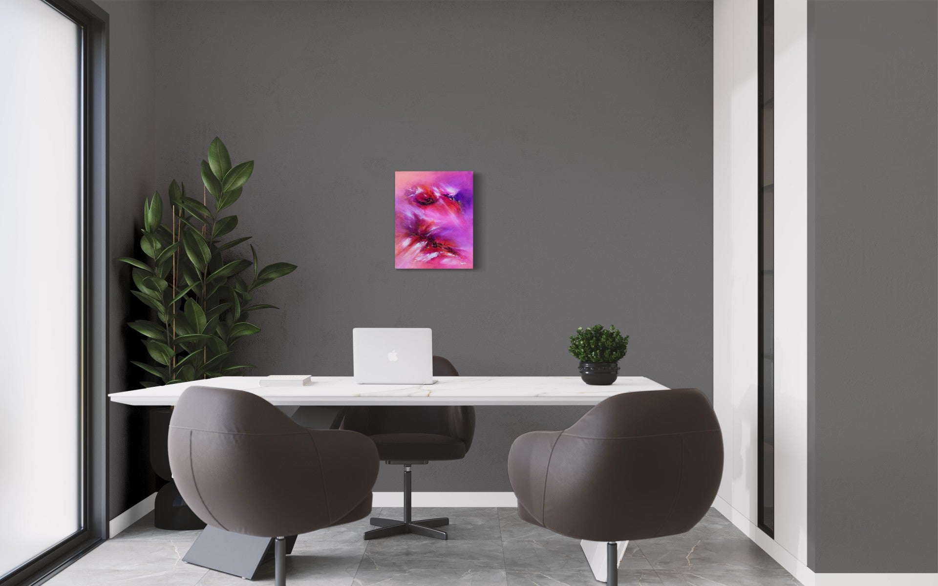 toile matinik dans un bureau professionnel