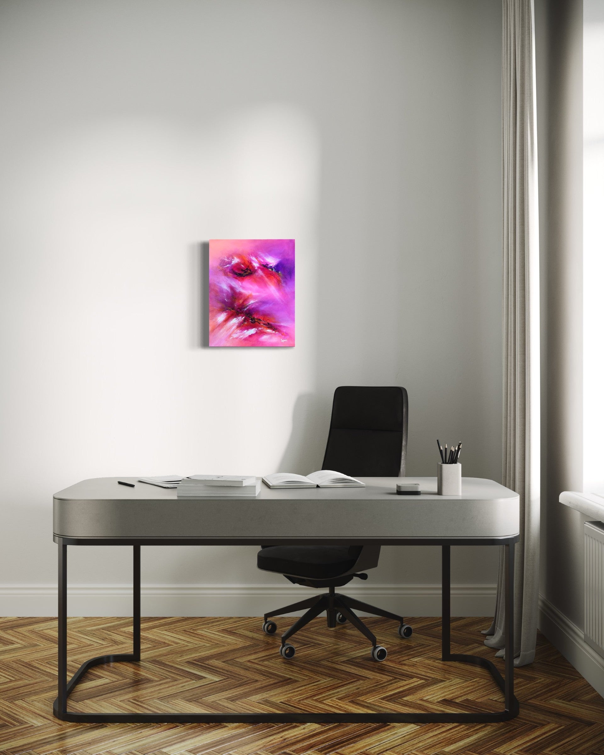 toile matinik dans un bureau