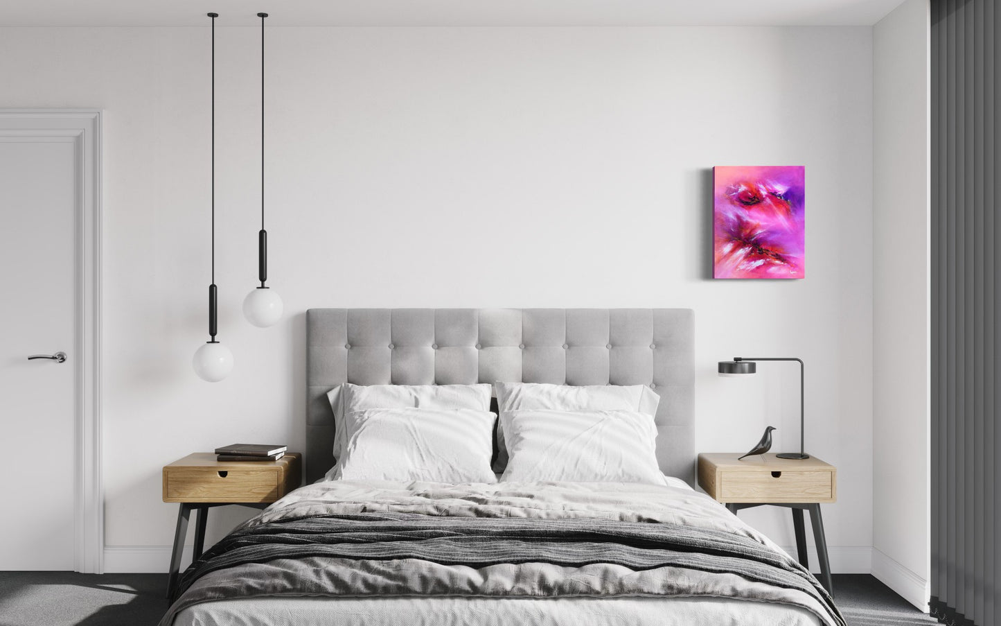 toile matinik dans une chambre à coucher