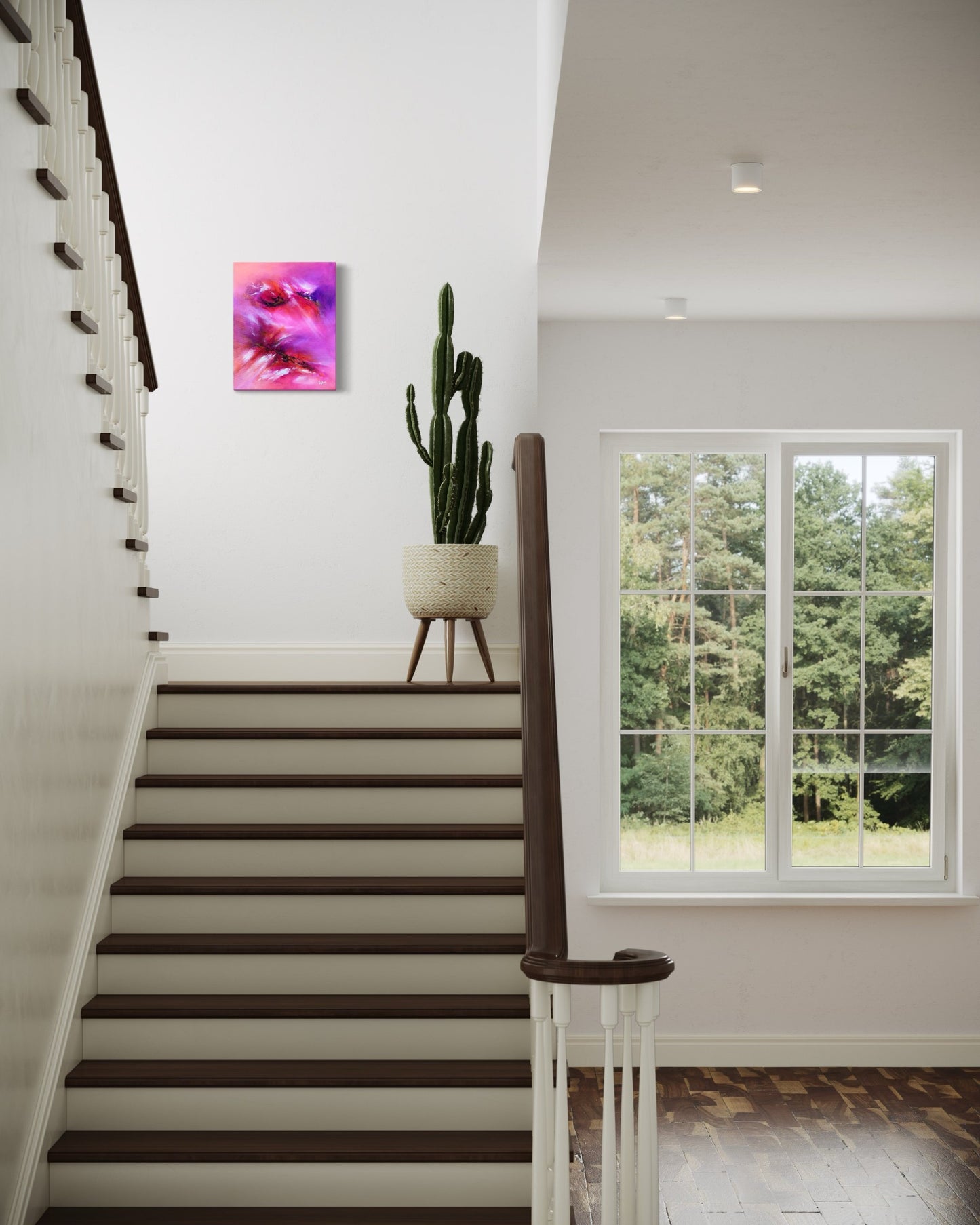 toile matinik dans un escalier