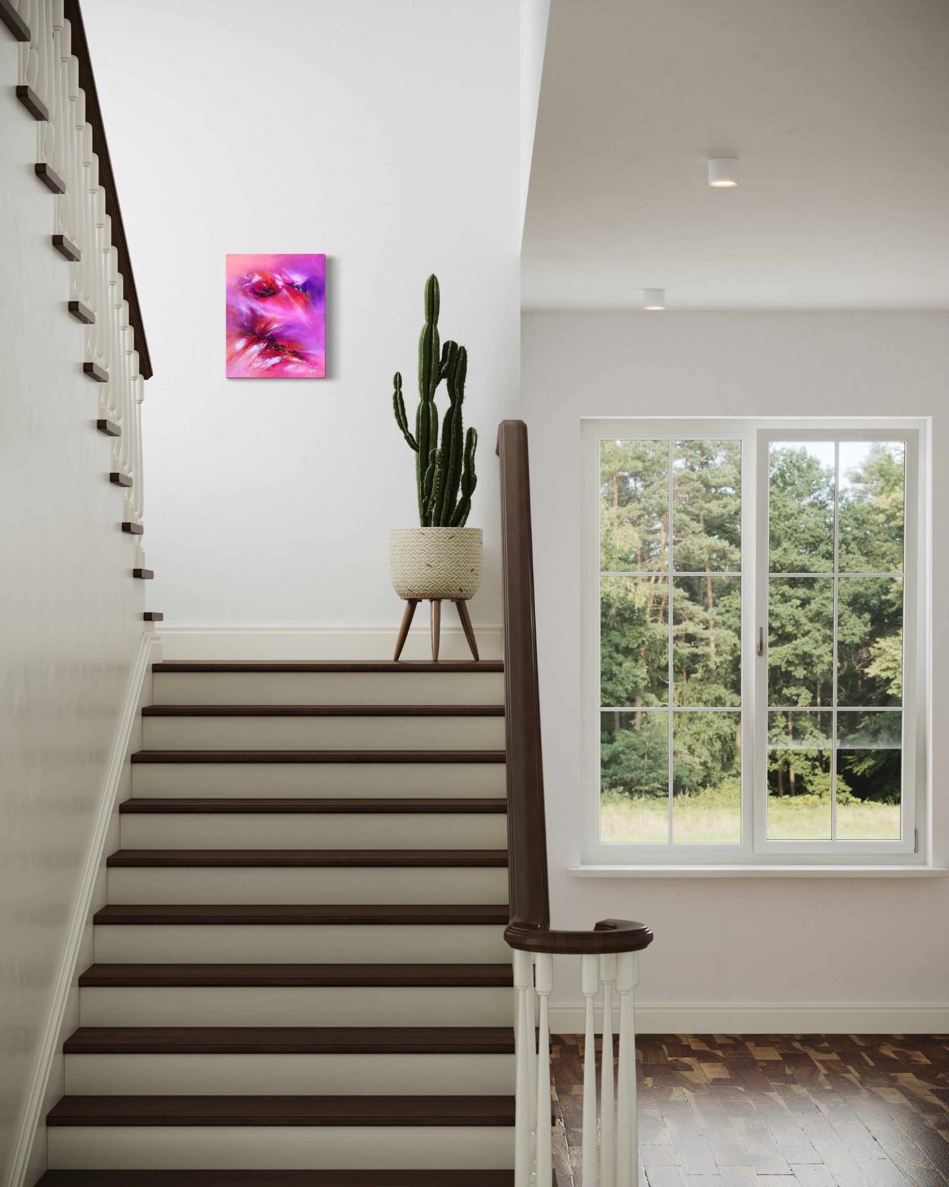 toile matinik dans un escalier