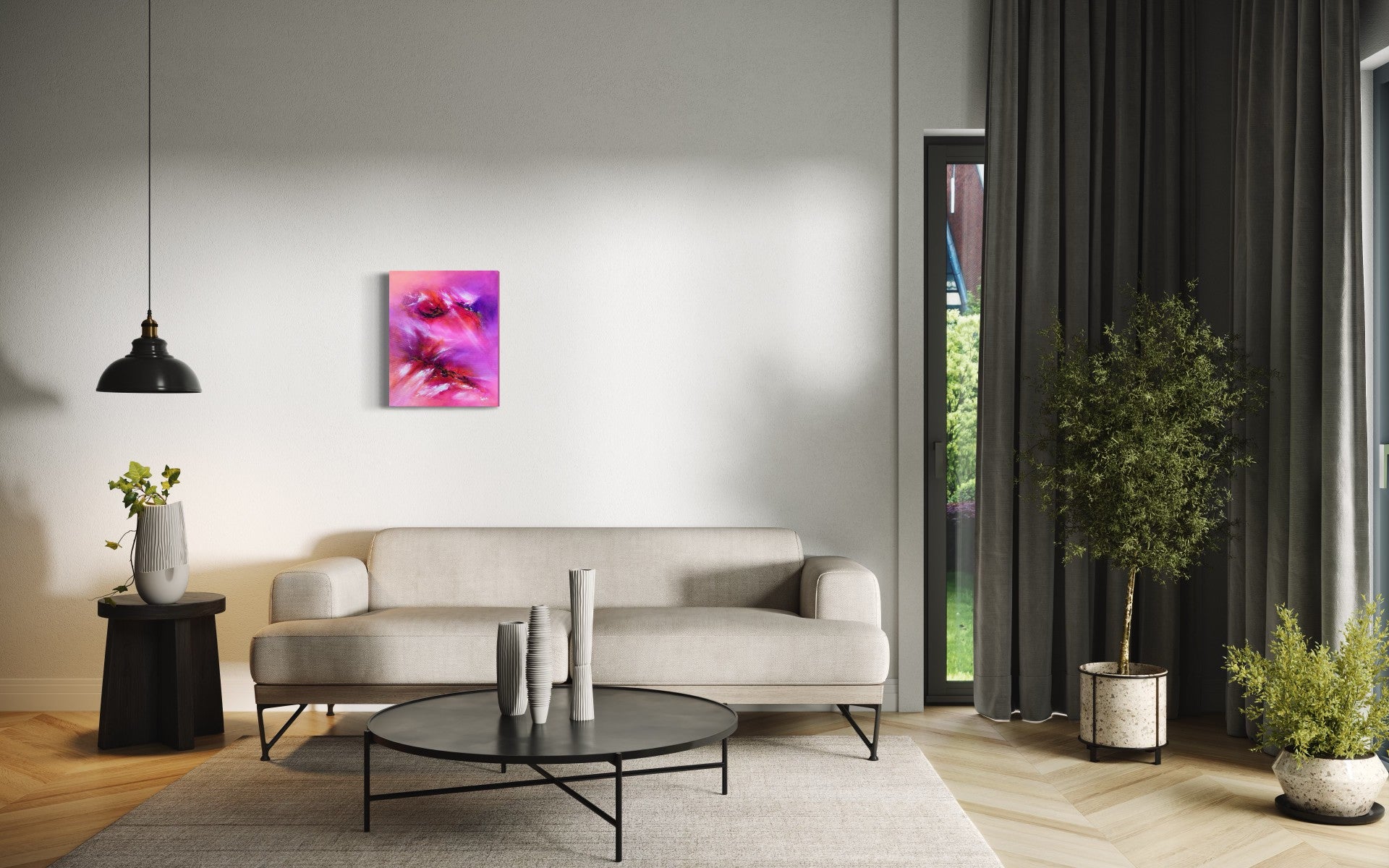 toile matinik dans un salon