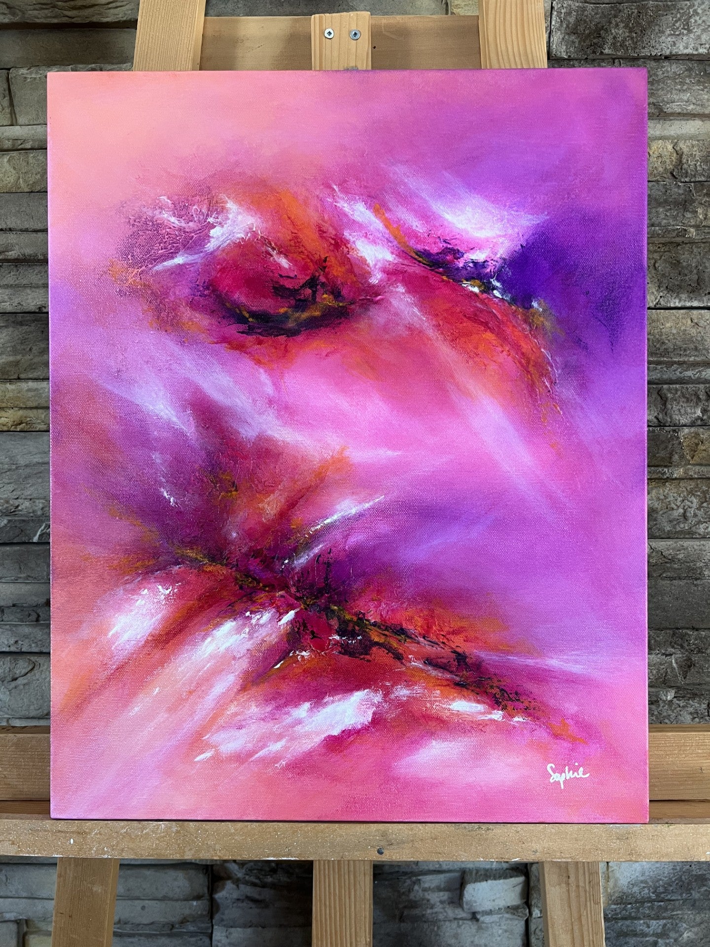 toile matinik sur un chevalet