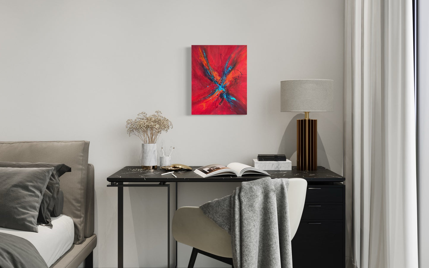 toile on fait la fête dans chambre à coucher