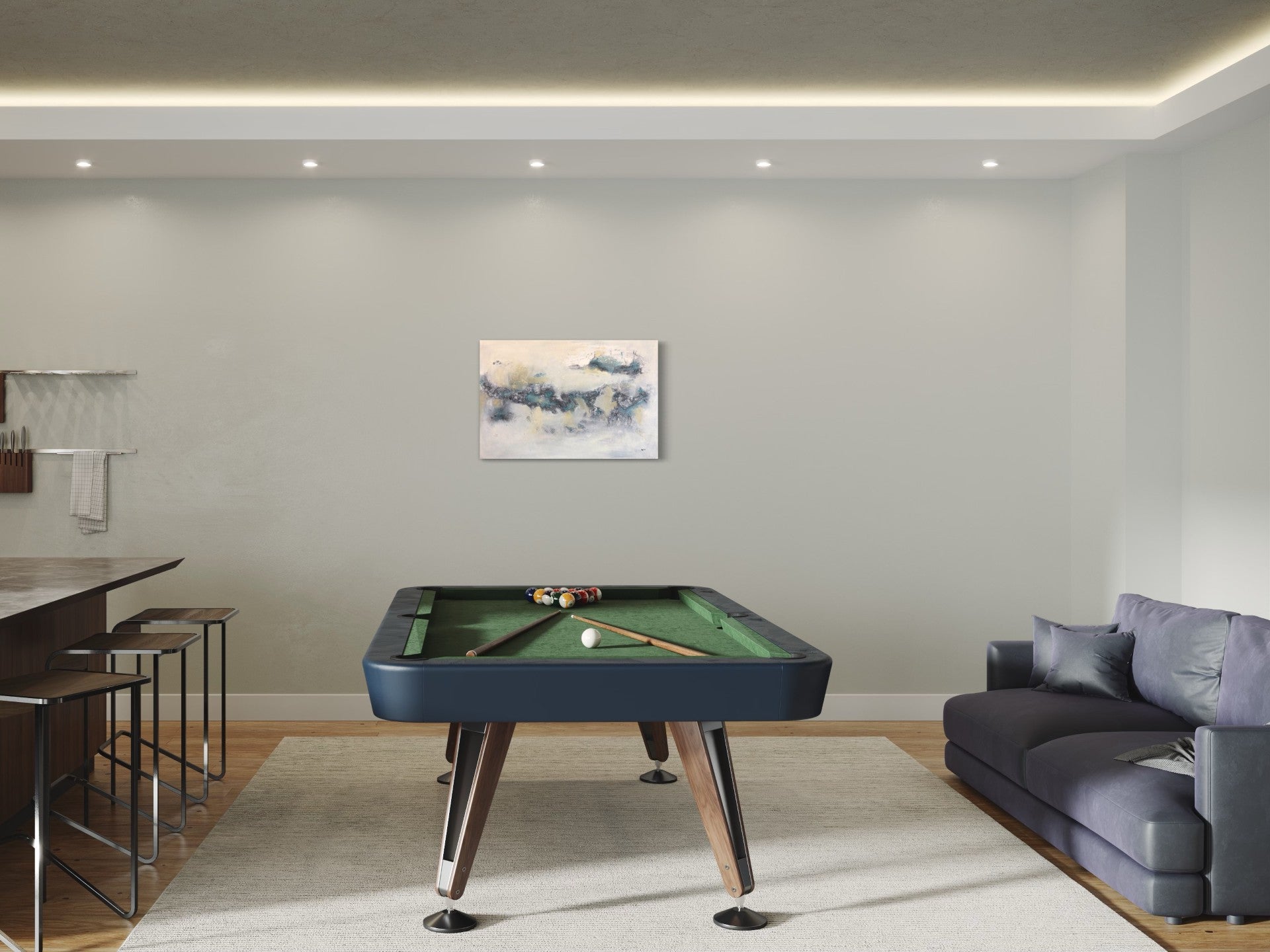 toile sérénité dans une salle de jeux