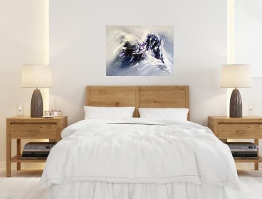 toile sous le charme dans chambre à coucher