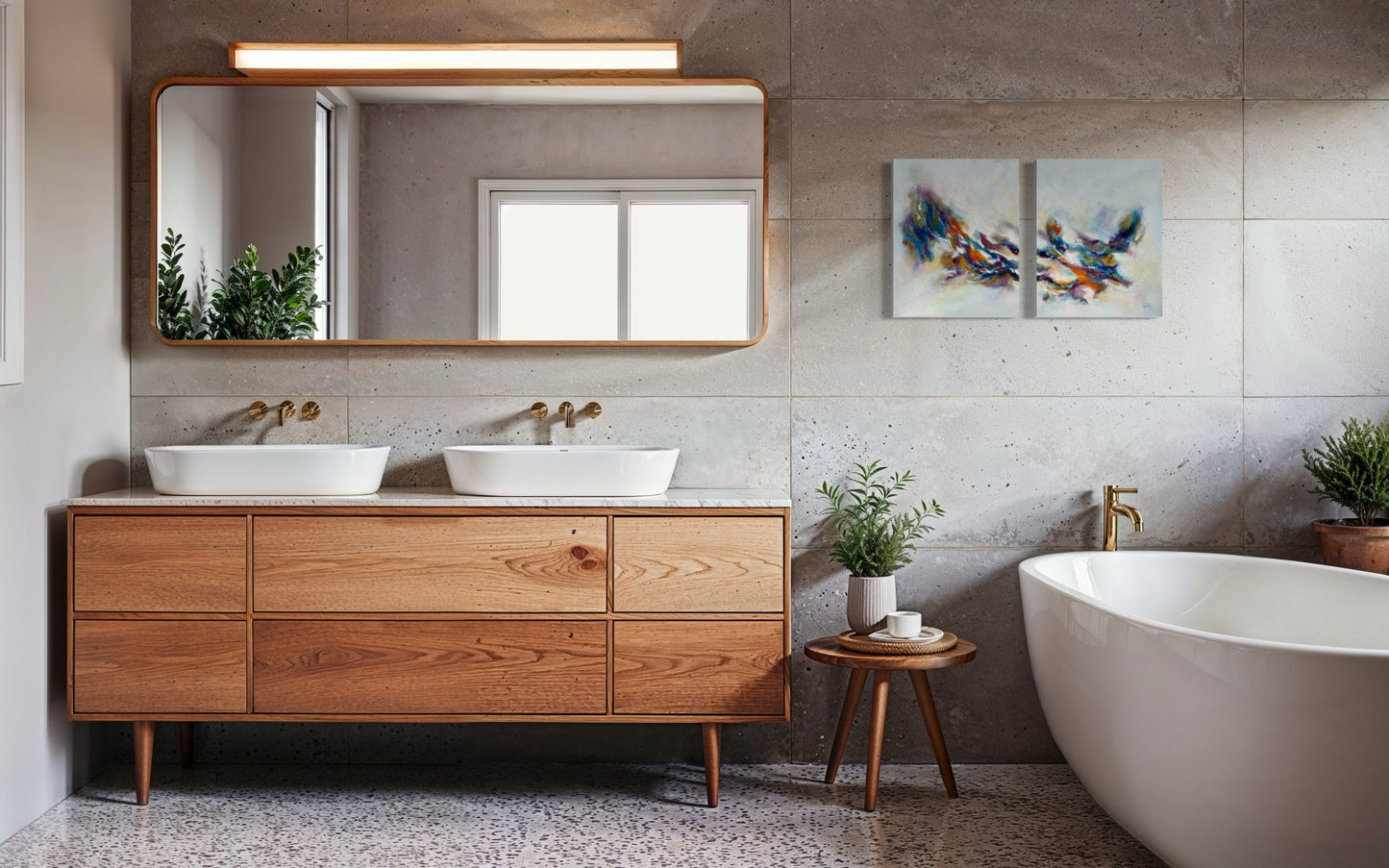 Toile Conte de fée dans une salle de bain
