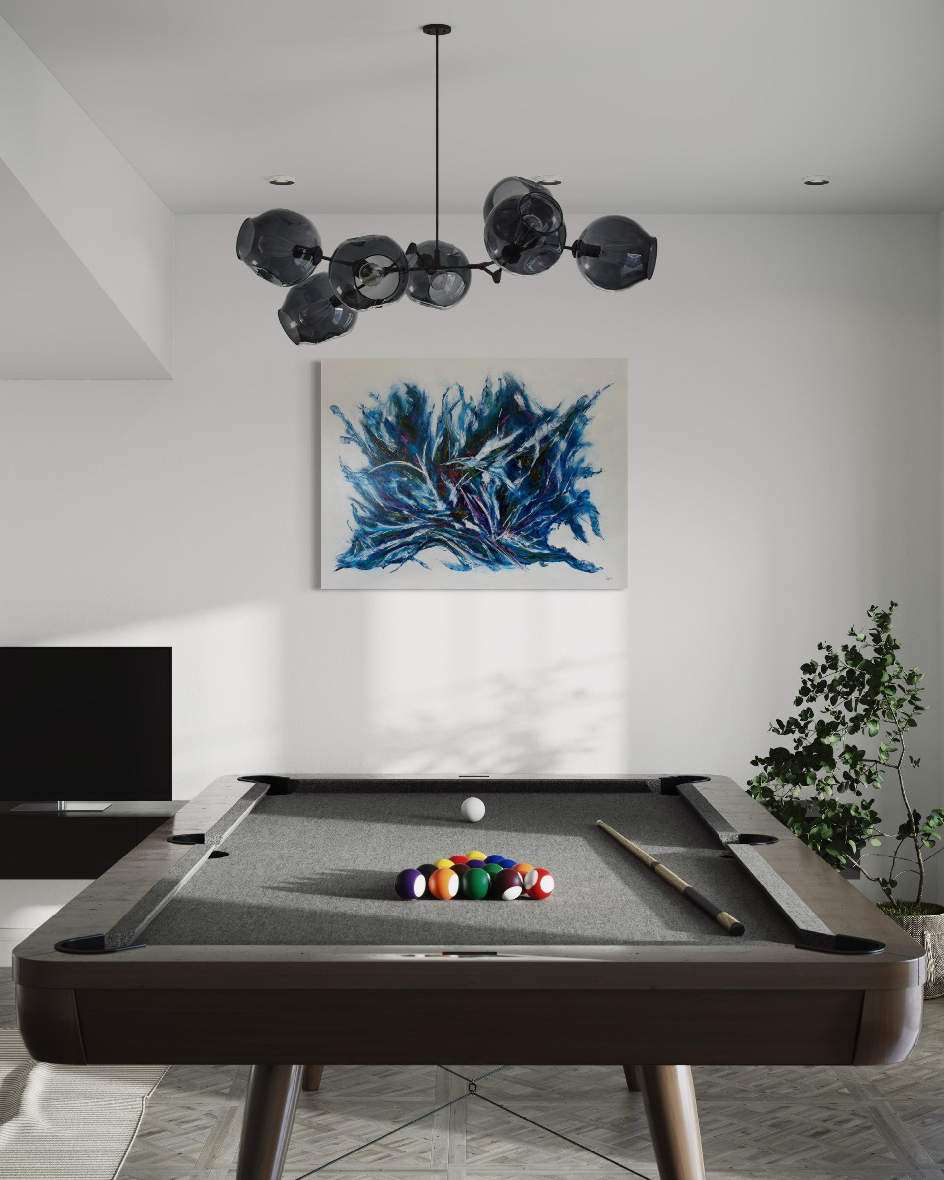 Toile Fantaisie dans une salle de billard