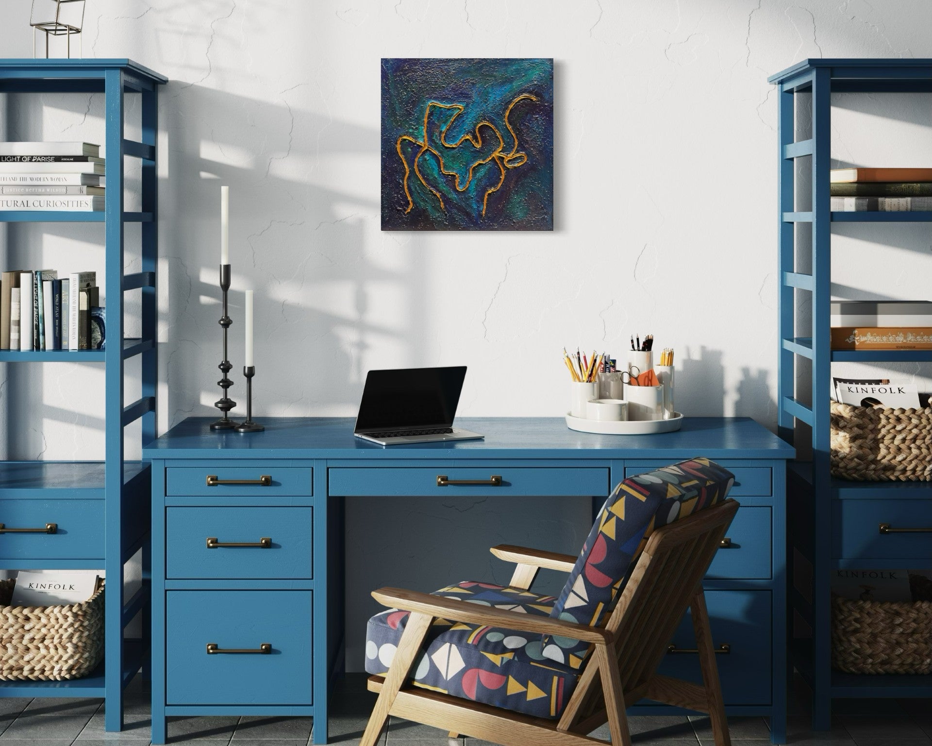 Toile Suis ta voie dans un bureau