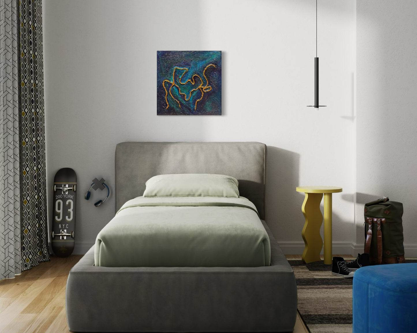 Toile Suis ta voie dans une chambre à coucher d'nfant